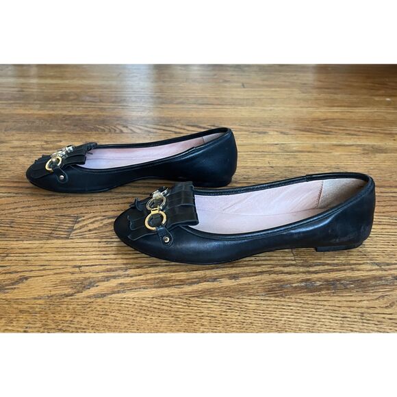 Kate Spade New York Black Horsebit Slip On Loafer Shoes Women's Size 7 - Picture 7 of 9